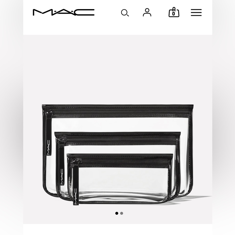 MAC COSMETICS Clearly MAC Trio bags